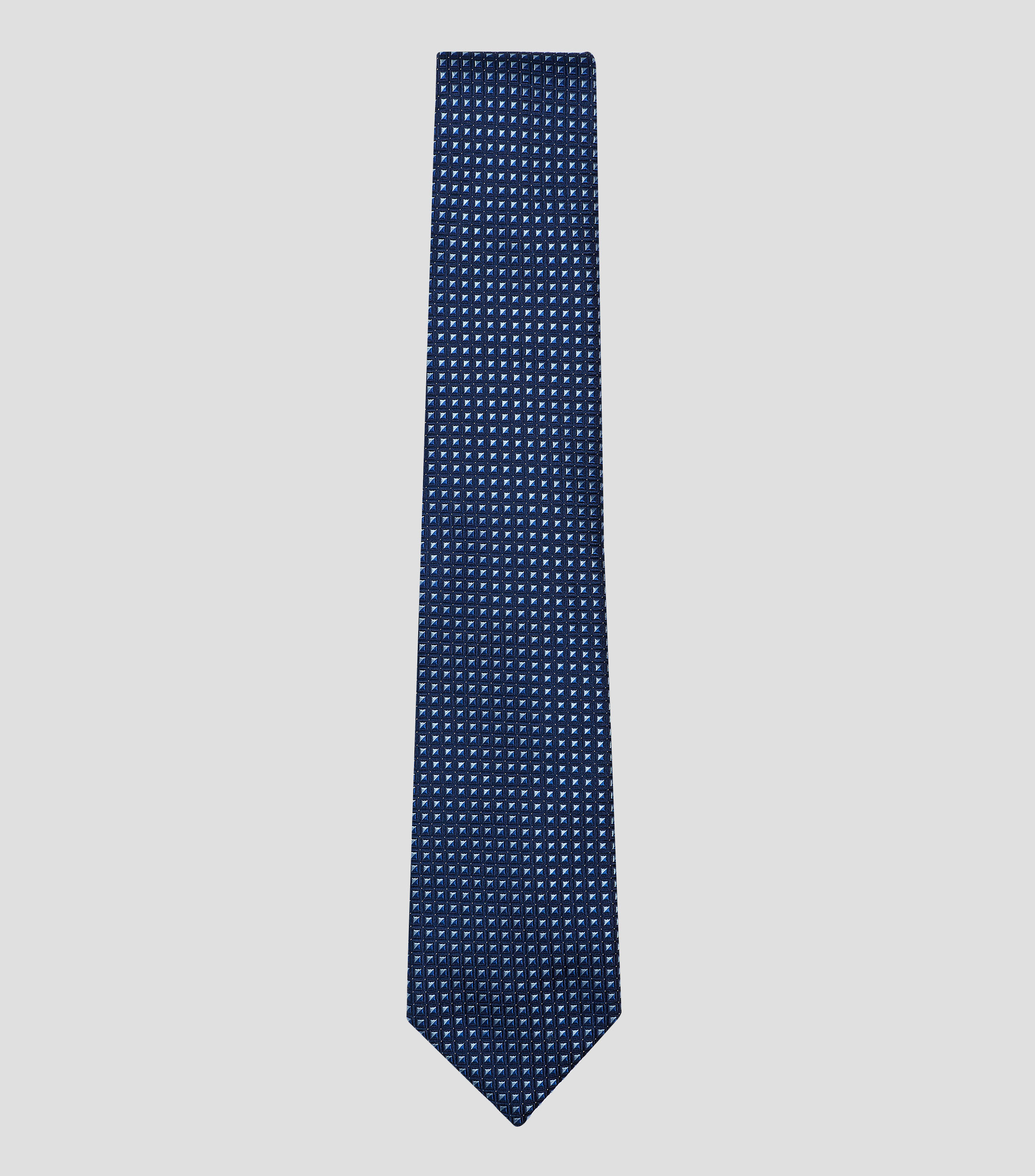 Corbata ancha de seda estampada